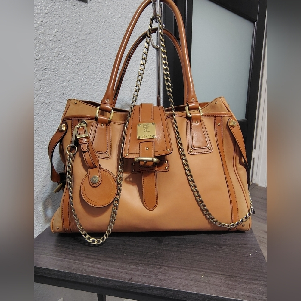 Tan Leather Women's Bag - Picture 6 of 16